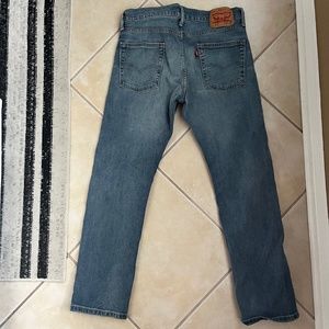 Men's Levi's 513 Slim Straight Stretch Jeans 32/30 - Blue